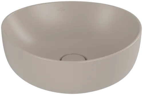 Bild von VILLEROY BOCH Antao Aufsatzwaschbecken, 400 x 395 x 145 mm, Almond CeramicPlus, ohne Überlauf #4A7240AM