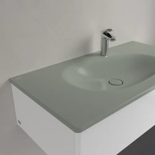 Obrázek VILLEROY BOCH Umyvadlo na skříňku Antao, 1000 x 500 x 150 mm, Morning Green CeramicPlus, bez přepadu #4A76A2R8