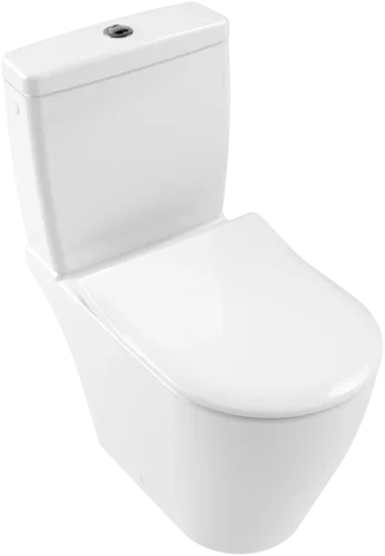 Bild von VILLEROY BOCH Avento Tiefspül-WC spülrandlos für Kombination, bodenstehend, mit DirectFlush, Weiß Alpin #5644R001