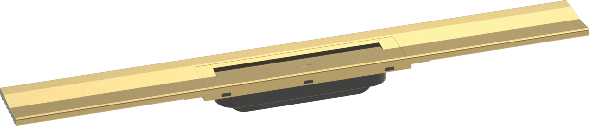 Bild von HANSGROHE RainDrain Flex Fertigset Duschrinne 700 kürzbar zur Wandmontage #56050990 - Polished Gold Optic