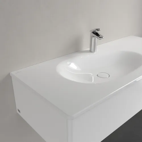 Picture of VILLEROY BOCH Antao Vanity washbasin, 1200 x 500 x 150 mm, White Alpin CeramicPlus, without overflow #4A77L2R1