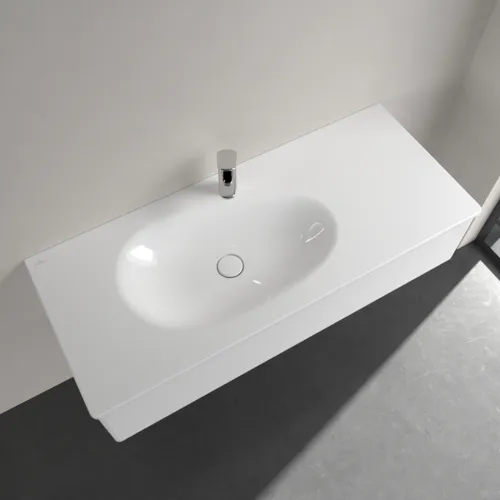 Picture of VILLEROY BOCH Antao Vanity washbasin, 1200 x 500 x 150 mm, White Alpin CeramicPlus, without overflow #4A77L2R1