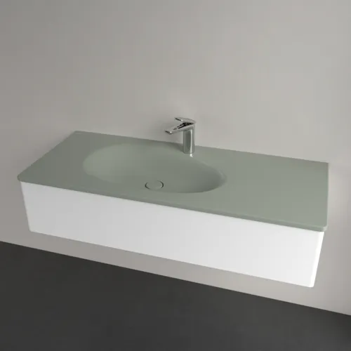 Bild von VILLEROY BOCH Antao Schrankwaschtisch, 1200 x 500 x 150 mm, Morning Green CeramicPlus, ohne Überlauf #4A77L2R8