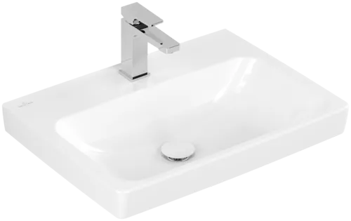 Bild von VILLEROY BOCH Architectura Waschbecken, 600 x 445 x 165 mm, Weiß Alpin, ohne Überlauf, Unterseite geschliffen #4A876L01