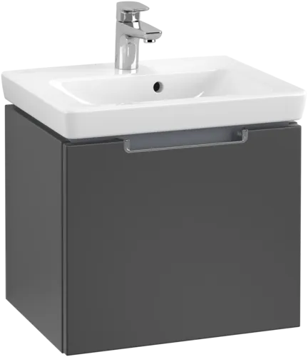 Bild von VILLEROY BOCH Subway 2.0 Waschbeckenunterschrank, 1 Auszug, 485 x 420 x 379 mm, Black Matt Lacquer #A68510PD
