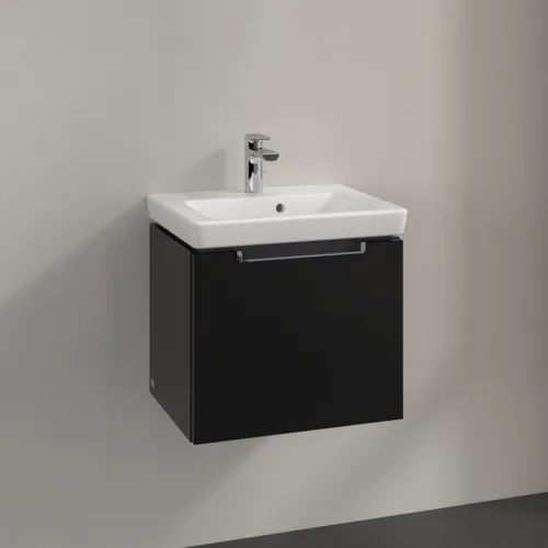 Bild von VILLEROY BOCH Subway 2.0 Waschbeckenunterschrank, 1 Auszug, 485 x 420 x 379 mm, Black Matt Lacquer #A68510PD