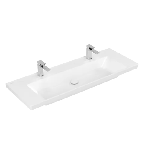 Bild von VILLEROY BOCH Subway 3.0 Schrankwaschtisch, 1300 x 475 x 170 mm, Stone White CeramicPlus, ohne Überlauf #4A70D1RW