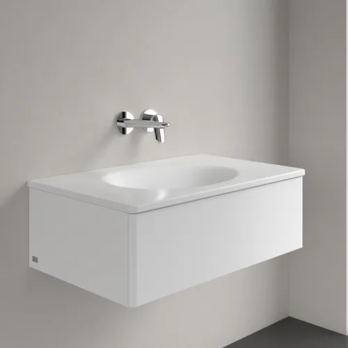 Bild von VILLEROY BOCH Antao Schrankwaschtisch, 800 x 500 x 150 mm, Stone White CeramicPlus, ohne Überlauf #4A7583RW