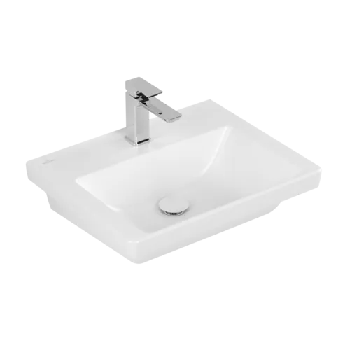 Bild von VILLEROY BOCH Subway 3.0 Waschbecken, 550 x 440 x 165 mm, Stone White CeramicPlus, ohne Überlauf #4A70F5RW