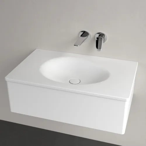Obrázek VILLEROY BOCH Umyvadlo na skříňku Antao, 800 x 500 x 150 mm, bílá Alpine CeramicPlus, bez přepadu #4A7583R1
