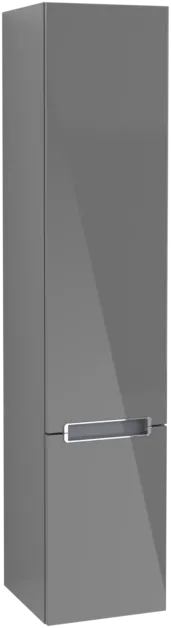 Bild von VILLEROY BOCH Subway 2.0 Hochschrank, 2 Türen, 350 x 1650 x 370 mm, Glossy Grey #A71010FP