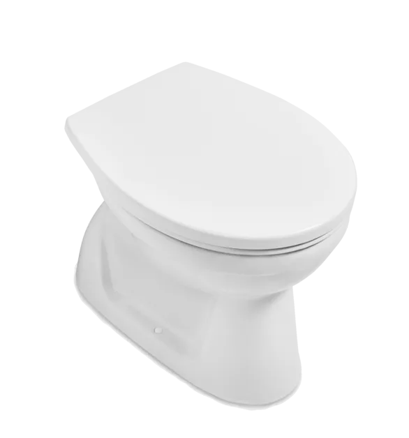 Bild von VILLEROY BOCH O.novo Tiefspül-WC spülrandlos, bodenstehend, mit DirectFlush, Weiß Alpin #7618R101