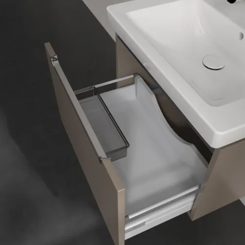 Bild von VILLEROY BOCH Subway 2.0 Waschbeckenunterschrank, 1 Auszug, 637 x 420 x 454 mm, Truffle Grey #A68810VG