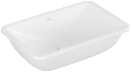Bild von VILLEROY BOCH Loop & Friends Unterbauwaschbecken, 540 x 340 x 185 mm, Stone White CeramicPlus, ohne Überlauf, Außenseite glasiert #4A5701RW