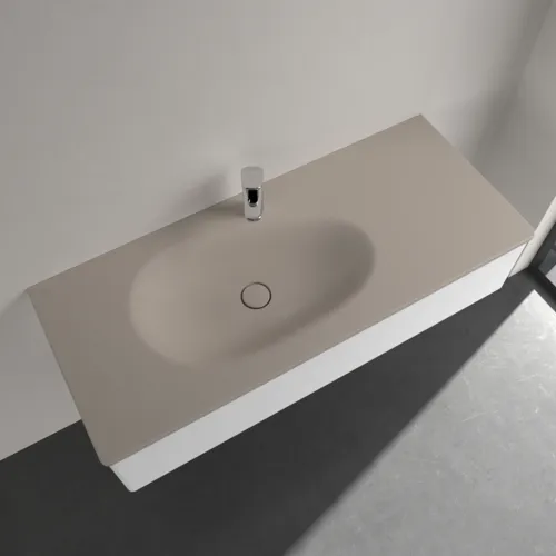 Bild von VILLEROY BOCH Antao Schrankwaschtisch, 1200 x 500 x 150 mm, Almond CeramicPlus, ohne Überlauf #4A77L2AM