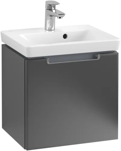 Bild von VILLEROY BOCH Subway 2.0 Waschbeckenunterschrank, 1 Auszug, 440 x 420 x 352 mm, Black Matt Lacquer #A68410PD