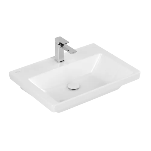 Bild von VILLEROY BOCH Subway 3.0 Waschbecken, 650 x 470 x 165 mm, Weiß Alpin CeramicPlus, ohne Überlauf #4A7066R1