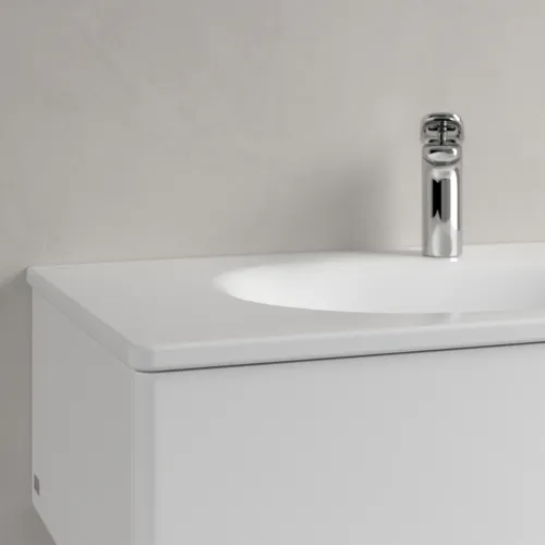 Picture of VILLEROY BOCH Antao Vanity washbasin, 800 x 500 x 150 mm, Stone White CeramicPlus, without overflow #4A7581RW
