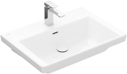 Bild von VILLEROY BOCH Subway 3.0 Waschbecken, 650 x 470 x 165 mm, Stone White CeramicPlus, mit Überlauf #4A7067RW