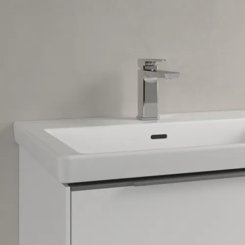 Bild von VILLEROY BOCH Subway 3.0 Schrank-Doppelwaschtisch, 1300 x 475 x 165 mm, Stone White CeramicPlus, mit Überlauf #4A71D5RW