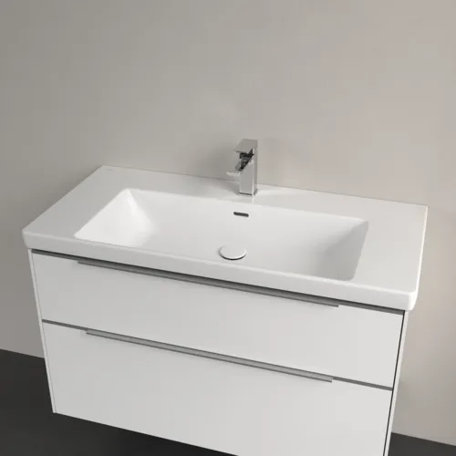 Bild von VILLEROY BOCH Subway 3.0 Schrankwaschtisch, 1000 x 470 x 165 mm, Weiß Alpin, mit Überlauf #4A70A501