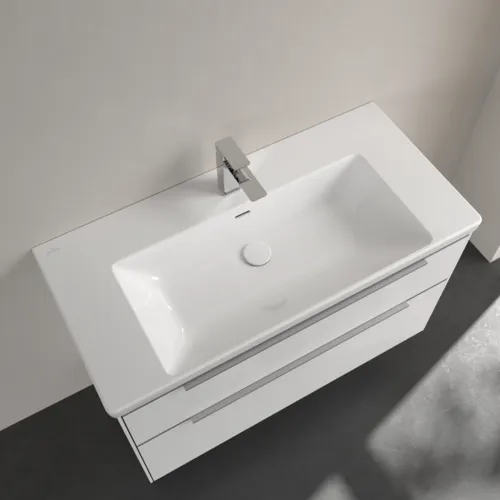 Bild von VILLEROY BOCH Subway 3.0 Schrankwaschtisch, 1000 x 470 x 165 mm, Weiß Alpin, mit Überlauf #4A70A501