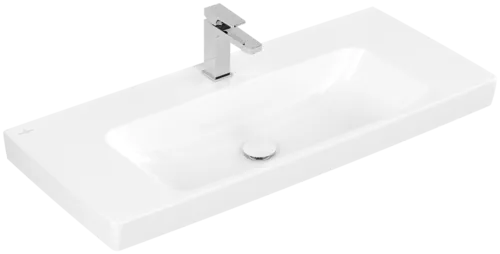 Bild von VILLEROY BOCH Architectura Waschbecken, 1000 x 445 x 165 mm, Weiß Alpin CeramicPlus, ohne Überlauf #4A87A2R1