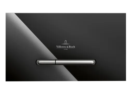 Bild von VILLEROY BOCH ViConnect Installationssysteme WC-Betätigungsplatte 300G, 2-Mengen-Spülung, Glass Glossy Black #922160RB