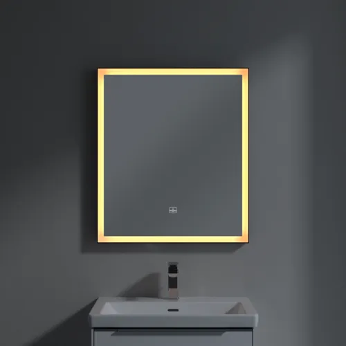 Bild von VILLEROY BOCH Subway 3.0 Spiegel, mit Beleuchtung, 650 x 750 x 47,5 mm #A46365BC