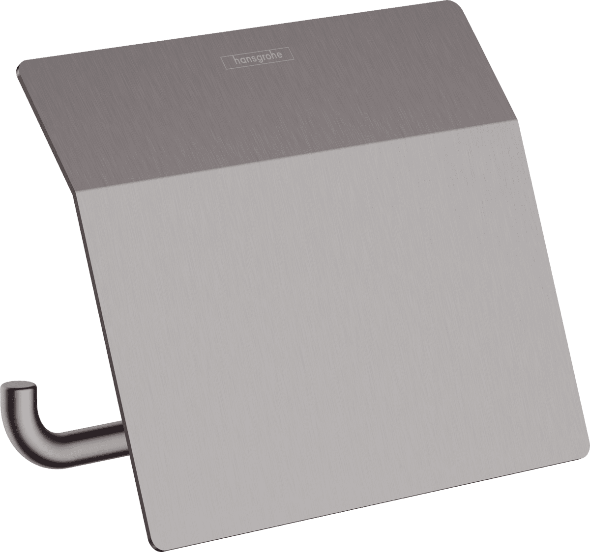 Picture of HANSGROHE AddStoris Toilet paper holder with cover #41753340 - Brushed Black Chrome
