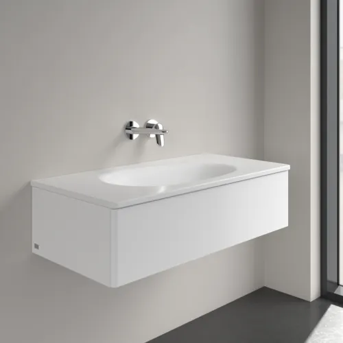 Bild von VILLEROY BOCH Antao Schrankwaschtisch, 1000 x 500 x 150 mm, Stone White CeramicPlus, ohne Überlauf #4A76A3RW