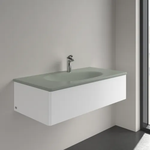 Bild von VILLEROY BOCH Antao Schrankwaschtisch, 1000 x 500 x 150 mm, Morning Green CeramicPlus, mit verdecktem Überlauf #4A76ABR8