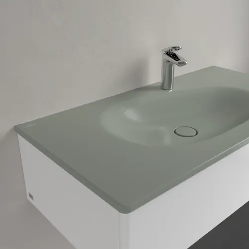 Bild von VILLEROY BOCH Antao Schrankwaschtisch, 1000 x 500 x 150 mm, Morning Green CeramicPlus, mit verdecktem Überlauf #4A76ABR8