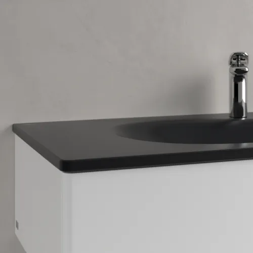 Bild von VILLEROY BOCH Antao Schrankwaschtisch, 1000 x 500 x 150 mm, Pure Black CeramicPlus, mit verdecktem Überlauf #4A76ABR7