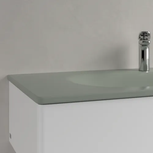 Obrázek VILLEROY BOCH Umyvadlo na skříňku Antao, 1200 x 500 x 150 mm, Morning Green CeramicPlus, se skrytým přepadem #4A77LBR8