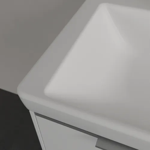 Bild von VILLEROY BOCH Subway 3.0 Schrank-Doppelwaschtisch, 1300 x 475 x 165 mm, Stone White CeramicPlus, ohne Überlauf #4A71D1RW