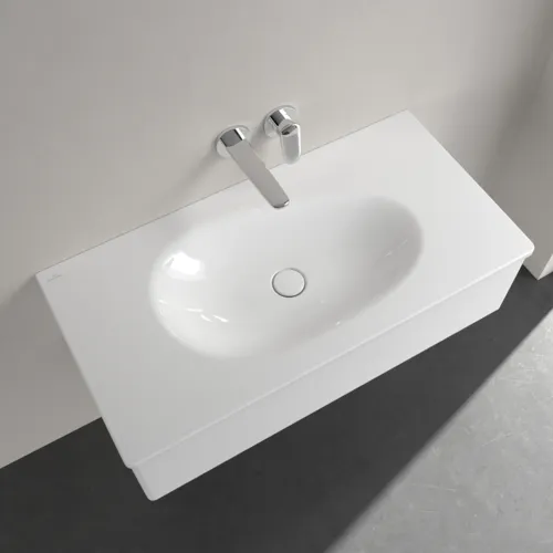 Obrázek VILLEROY BOCH Umyvadlo na skříňku Antao, 1000 x 500 x 150 mm, bílá Alpine CeramicPlus, bez přepadu #4A76A3R1