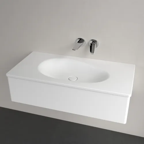 Obrázek VILLEROY BOCH Umyvadlo na skříňku Antao, 1000 x 500 x 150 mm, bílá Alpine CeramicPlus, bez přepadu #4A76A3R1