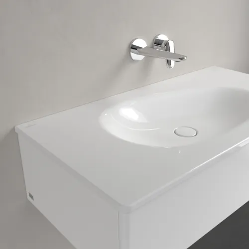 Obrázek VILLEROY BOCH Umyvadlo na skříňku Antao, 1000 x 500 x 150 mm, bílá Alpine CeramicPlus, bez přepadu #4A76A3R1