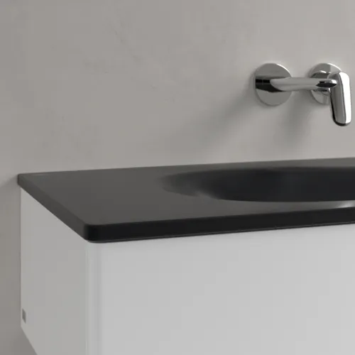 Obrázek VILLEROY BOCH Umyvadlo na skříňku Antao, 1000 x 500 x 150 mm, Pure Black CeramicPlus, bez přepadu #4A76A3R7