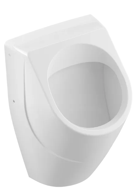 Bild von VILLEROY BOCH O.novo Absaug-Urinal, ohne Deckel, spülrandlos, Zulauf verdeckt, 335 x 320 mm, Weiß Alpin #75240001