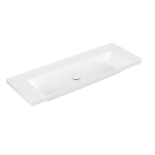 Bild von VILLEROY BOCH Subway 3.0 Schrankwaschtisch, 1300 x 475 x 170 mm, Stone White CeramicPlus, ohne Überlauf #4A70D3RW