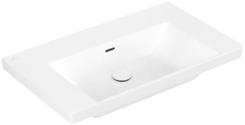 Obrázek VILLEROY BOCH Umyvadlo na skříňku Subway 3.0, 800 x 470 x 165 mm, Stone White CeramicPlus, s přepadem, neleštěné #4A7082RW