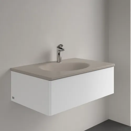 Picture of VILLEROY BOCH Antao Vanity washbasin, 800 x 500 x 150 mm, Almond CeramicPlus, without overflow #4A7581AM