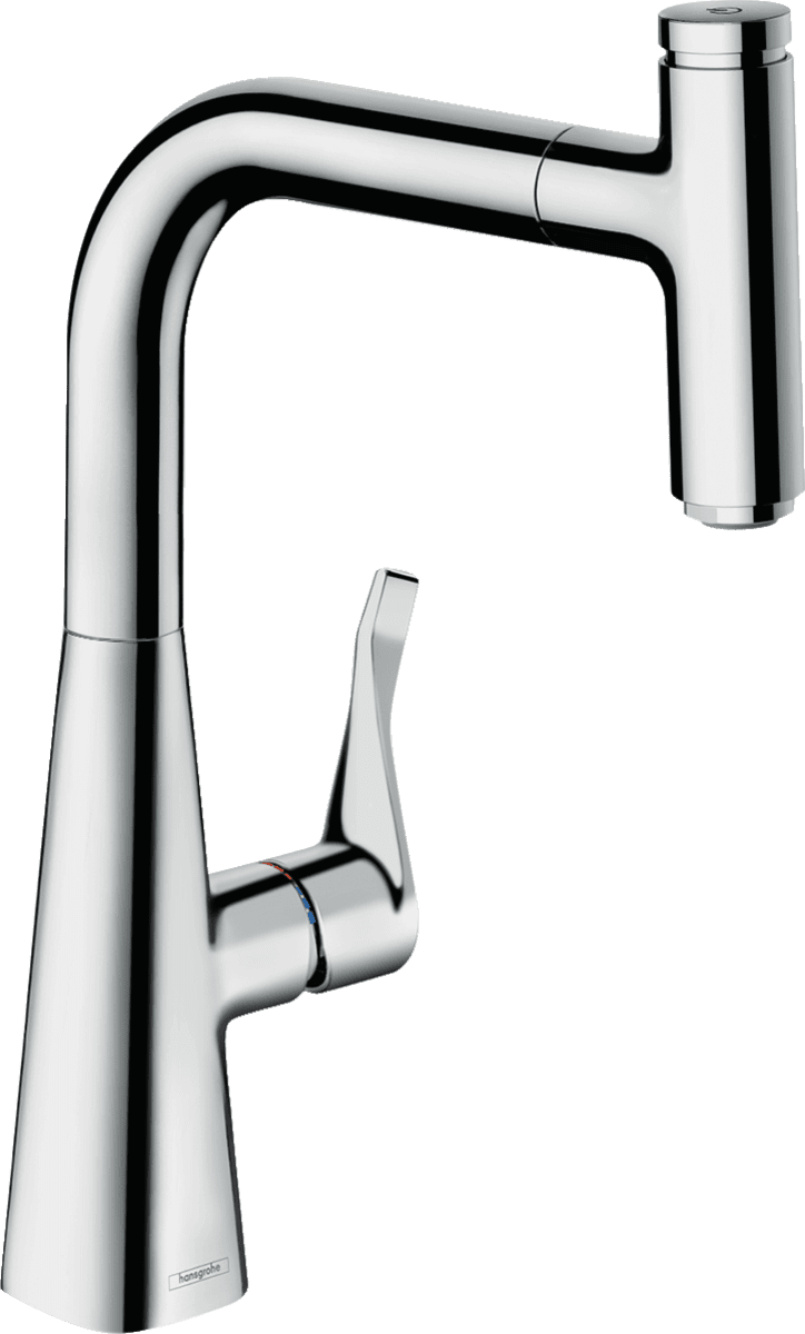 Picture of HANSGROHE Metris Select M71 Single lever kitchen mixer 240, pull-out spout, 1jet, sBox #73802000