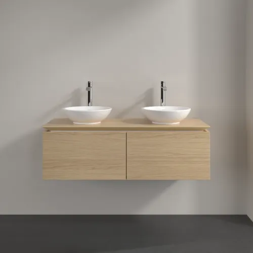 Bild von VILLEROY BOCH Legato Waschbeckenunterschrank, 2 Auszüge, 1200 x 380 x 500 mm, Nordic Oak / Nordic Oak #B58300VJ