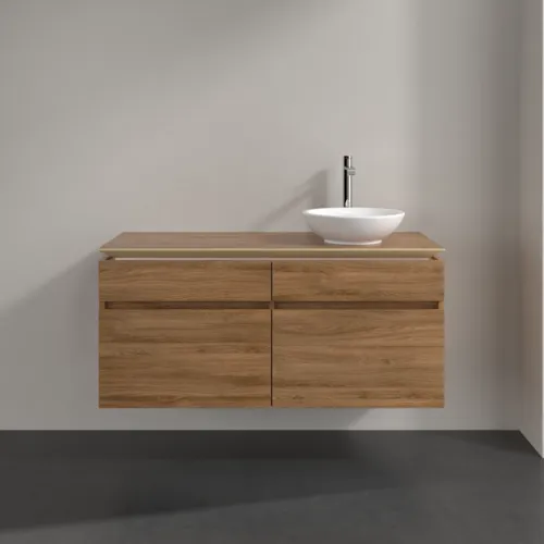 Bild von VILLEROY BOCH Legato Waschbeckenunterschrank, 4 Auszüge, 1200 x 550 x 500 mm, Kansas Oak / Kansas Oak #B58200RH