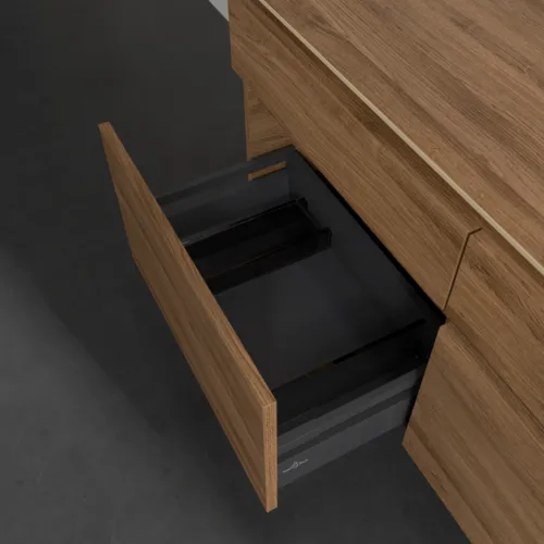 Bild von VILLEROY BOCH Legato Waschbeckenunterschrank, 4 Auszüge, 1200 x 550 x 500 mm, Kansas Oak / Kansas Oak #B58200RH