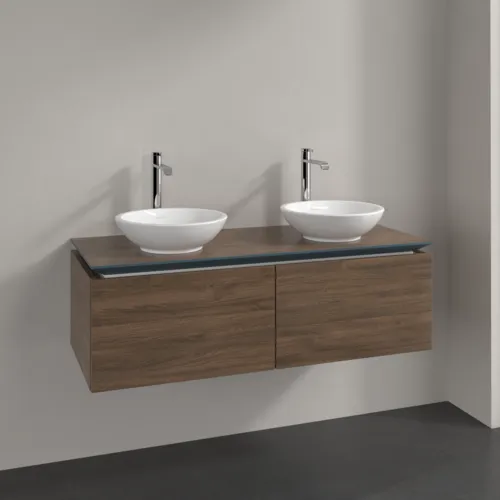 Bild von VILLEROY BOCH Legato Waschbeckenunterschrank, 2 Auszüge, 1200 x 380 x 500 mm, Arizona Oak / Arizona Oak #B58300VH