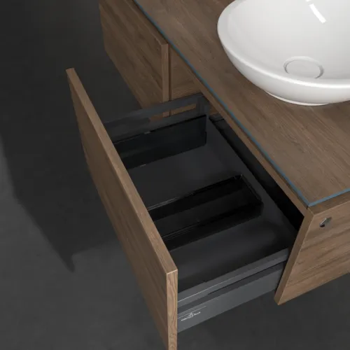 Bild von VILLEROY BOCH Legato Waschbeckenunterschrank, 2 Auszüge, 1200 x 380 x 500 mm, Arizona Oak / Arizona Oak #B58300VH